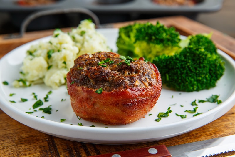 Bacon Wrapped Muffin Pan Meatloaf (aka Salisbury Steak Filet Mignon) Bacon Wrapped Muffin Pan Meatloaf (aka Salisbury Steak Filet Mignon)