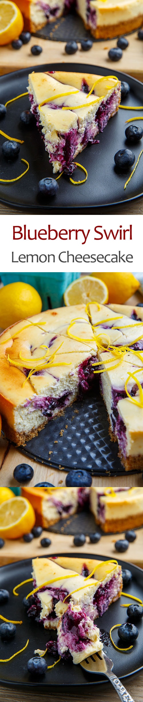 Blueberry Swirl Lemon Cheesecake Blueberry Swirl Lemon Cheesecake