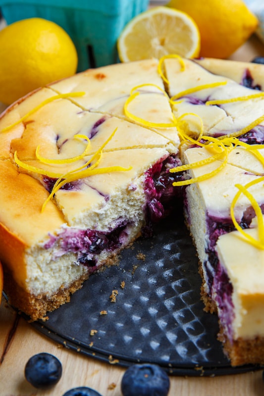 Blueberry Swirl Lemon Cheesecake Blueberry Swirl Lemon Cheesecake