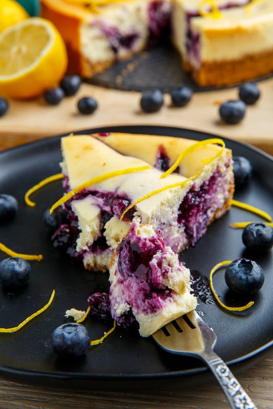 Blueberry Swirl Lemon Cheesecake Blueberry Swirl Lemon Cheesecake