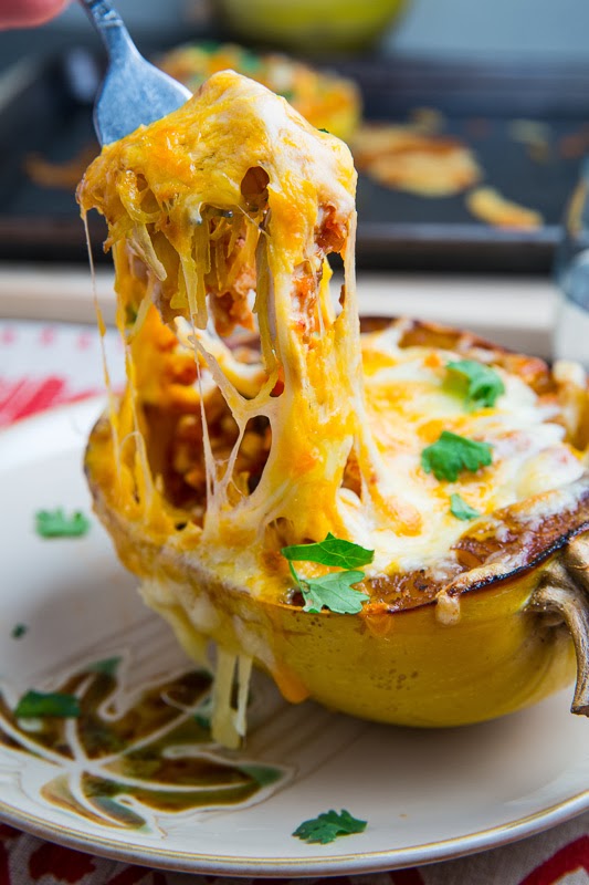 Chicken Enchilada Stuffed Spaghetti Squash Chicken Enchilada Stuffed Spaghetti Squash