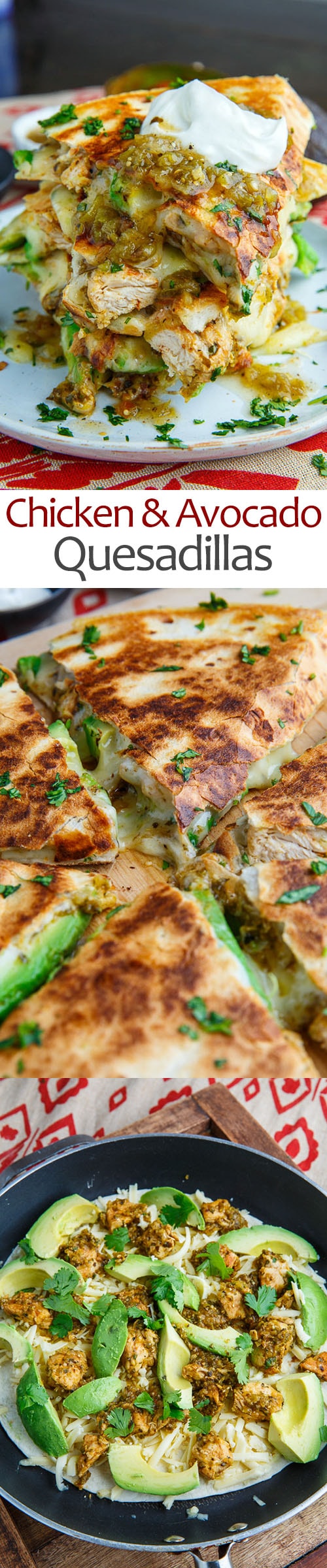 Chicken and Avocado Quesadillas Chicken and Avocado Quesadillas