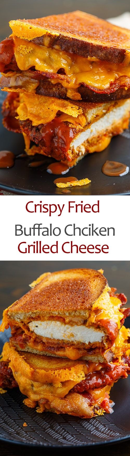 Crispy Fried Buffalo Chicken Grilled Cheese Sandwich Crispy Fried Buffalo Chicken Grilled Cheese Sandwich