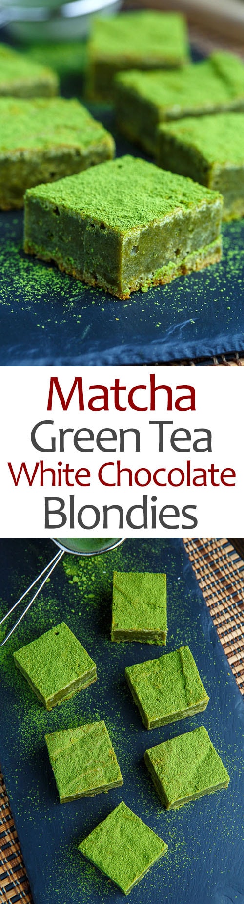 Matcha Green Tea White Chocolate Blondies Matcha Green Tea White Chocolate Blondies