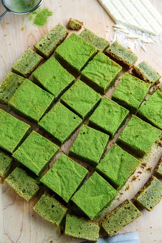 Matcha Green Tea White Chocolate Blondies Matcha Green Tea White Chocolate Blondies