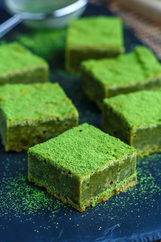 Matcha Green Tea White Chocolate Blondies Matcha Green Tea White Chocolate Blondies