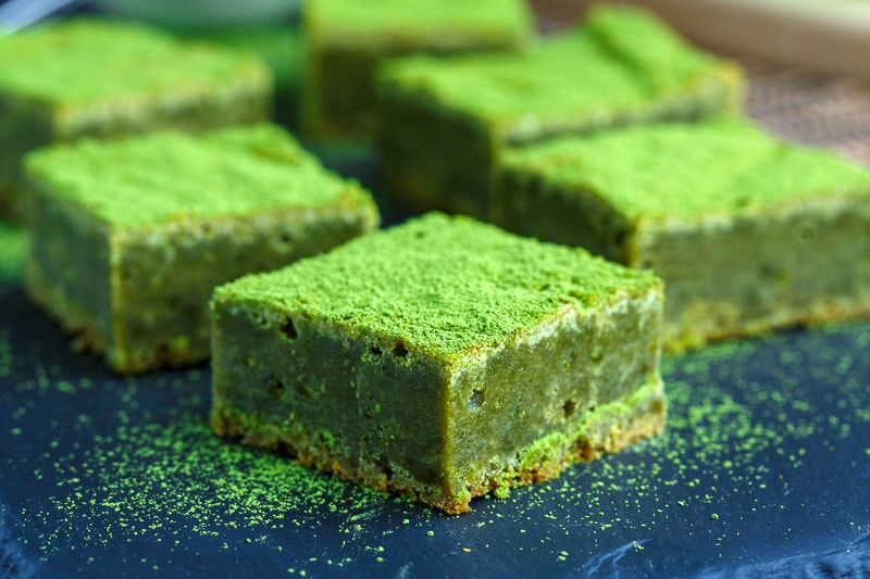 Matcha Green Tea White Chocolate Blondies Matcha Green Tea White Chocolate Blondies