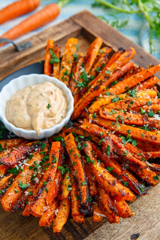 Parmesan Roasted Carrot Fries Parmesan Roasted Carrot Fries