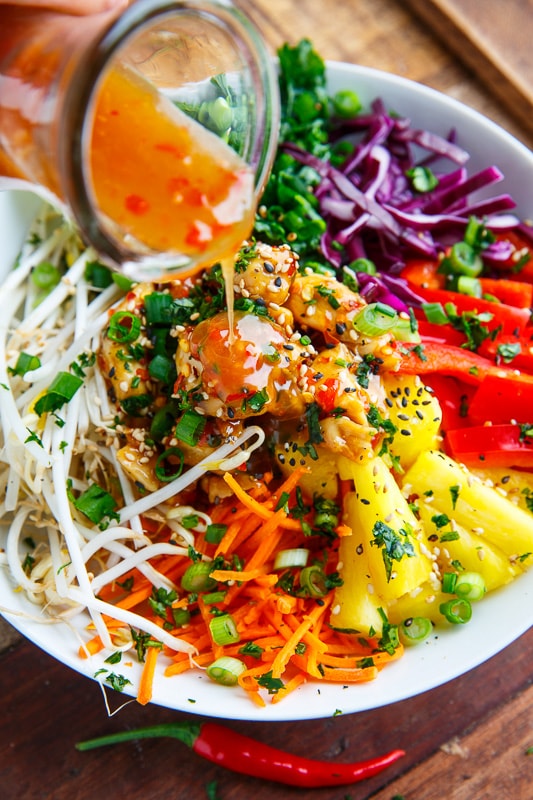 Thai Sweet Chili Chicken Buddha Bowls