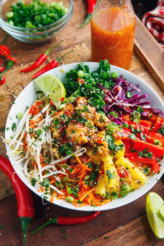 Thai Sweet Chili Chicken Buddha Bowls Thai Sweet Chili Chicken Buddha Bowls