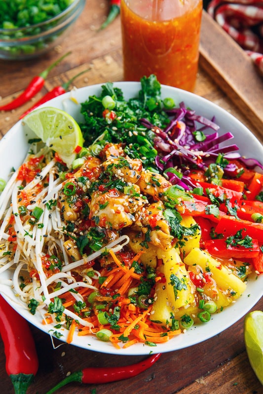 Thai Sweet Chili Chicken Buddha Bowls Thai Sweet Chili Chicken Buddha Bowls