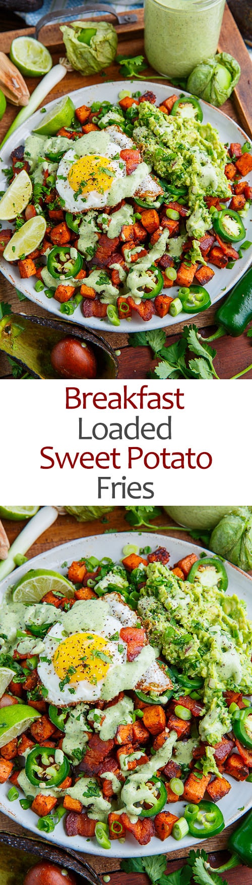 Breakfast Loaded Sweet Potato Fries Breakfast Loaded Sweet Potato Fries