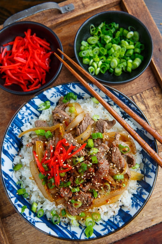 Gyudon (Japanese Beef Rice Bowl)