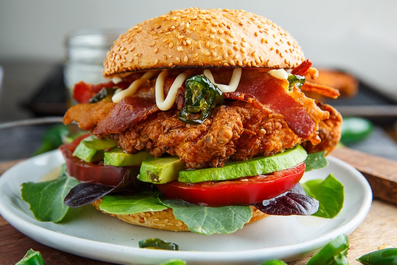 Jalapeno Honey Crispy Fried Chicken BLT Jalapeno Honey Crispy Fried Chicken BLT