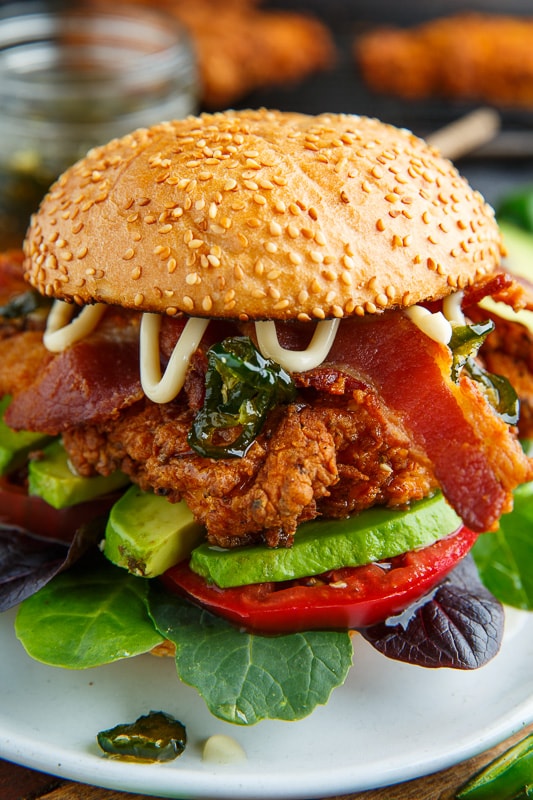 Jalapeno Honey Crispy Fried Chicken BLT