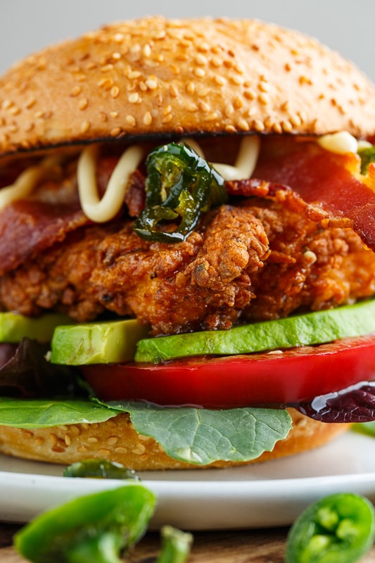 Jalapeno Honey Crispy Fried Chicken BLT Jalapeno Honey Crispy Fried Chicken BLT