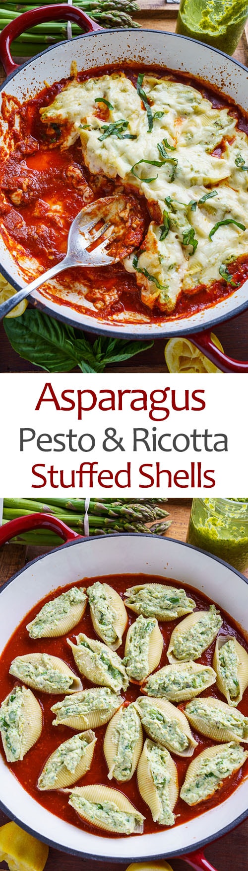 Asparagus Pesto and Ricotta Stuffed Shells Asparagus Pesto and Ricotta Stuffed Shells