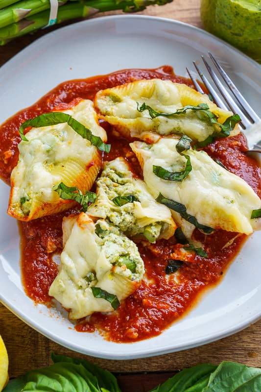 Asparagus Pesto and Ricotta Stuffed Shells Asparagus Pesto and Ricotta Stuffed Shells