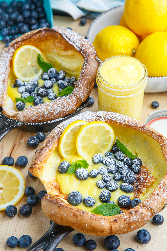 Dutch Babies with Lemon Curd and Blueberries Dutch Babies with Lemon Curd and Blueberries