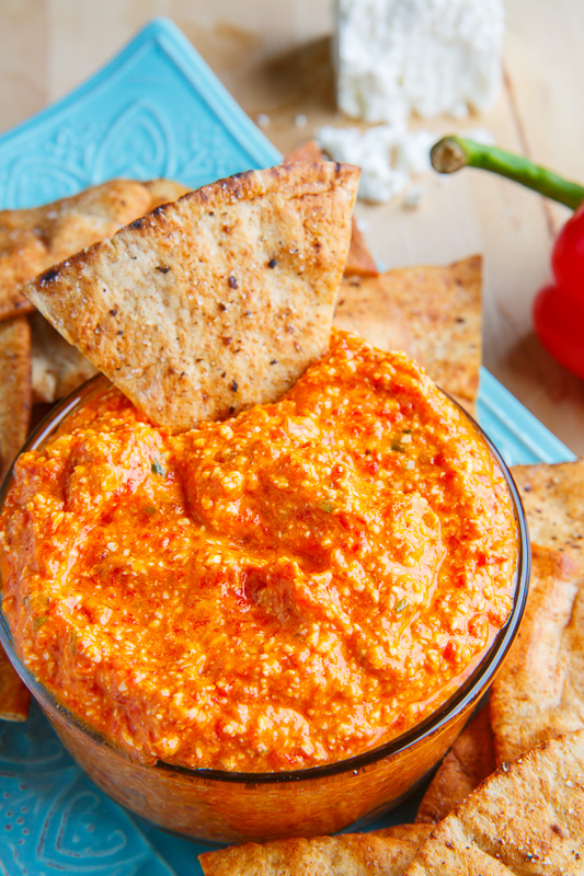 Htipiti (Greek Roasted Red Pepper and Feta Cheese Dip) Htipiti (Greek Roasted Red Pepper and Feta Cheese Dip)