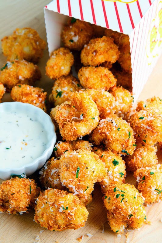 Crispy Parmesan Cauliflower Bites Crispy Parmesan Cauliflower Bites