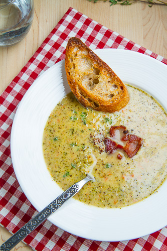 Roasted Broccoli and Cheddar Soup Roasted Broccoli and Cheddar Soup