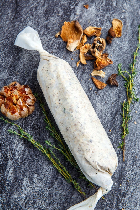 Roasted Garlic and Porcini Mushroom Goat Cheese Butter Roasted Garlic and Porcini Mushroom Goat Cheese Butter