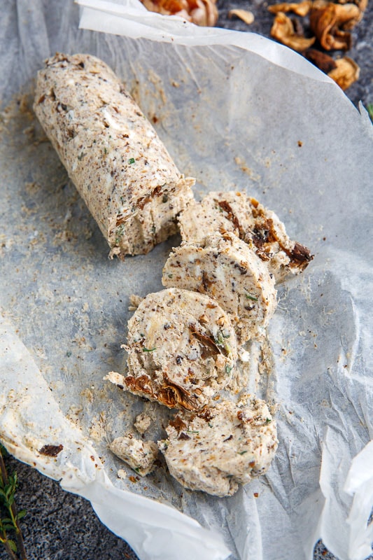 Roasted Garlic and Porcini Mushroom Goat Cheese Butter