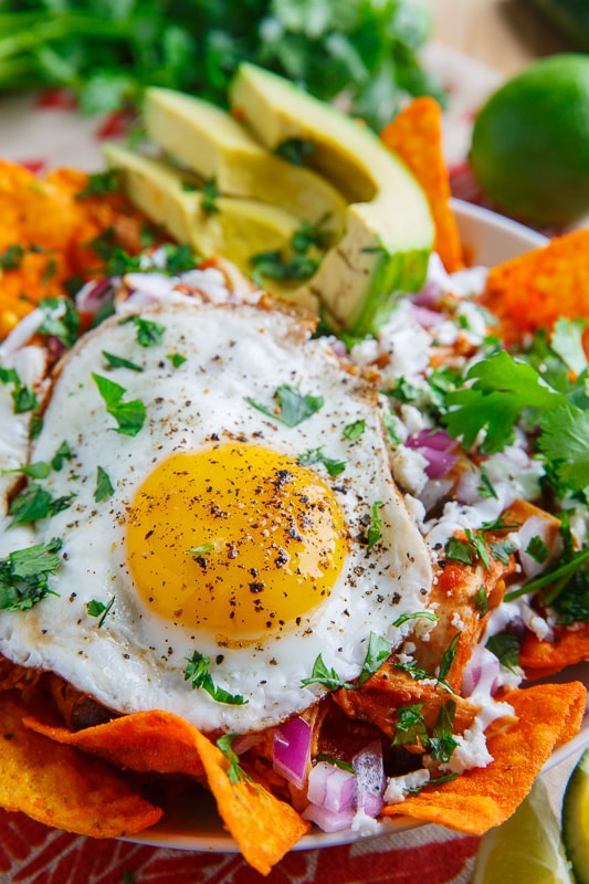 Cheese Tortilla Chip Chicken Enchilada Chilaquiles