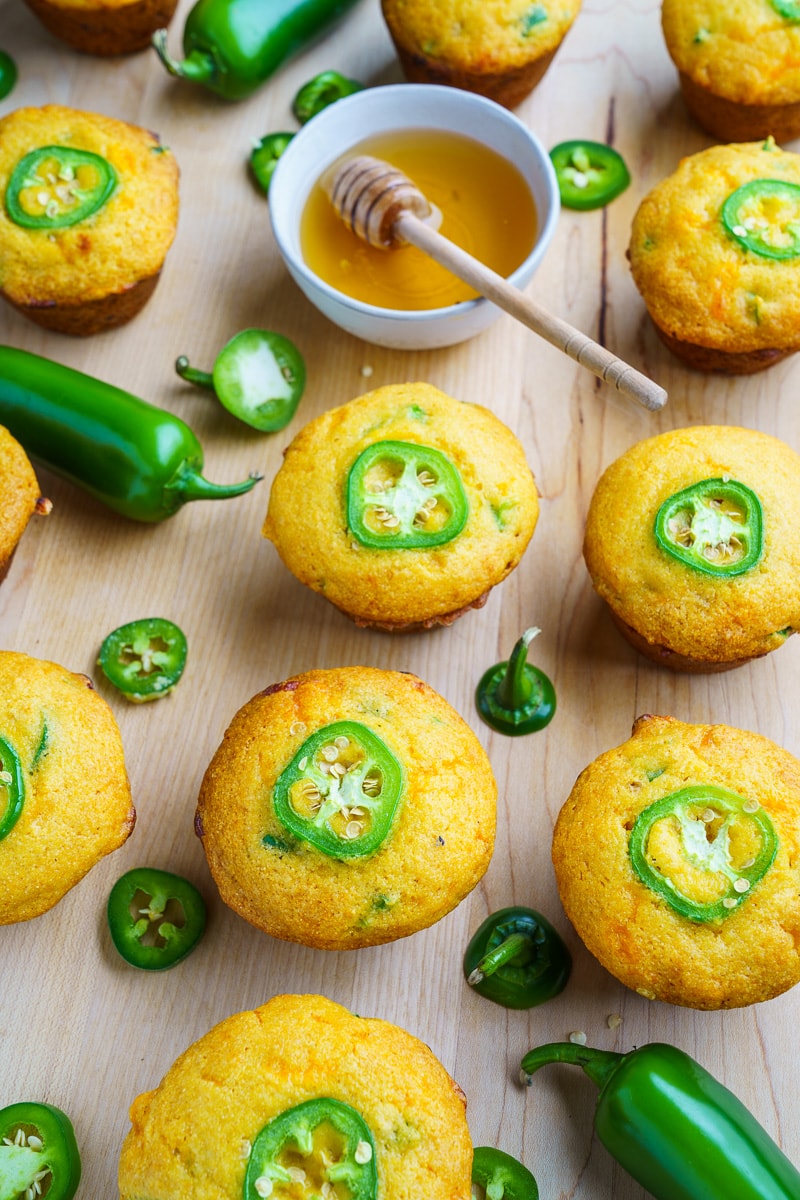 Honey Jalapeno Cornbread Muffins Honey Jalapeno Cornbread Muffins