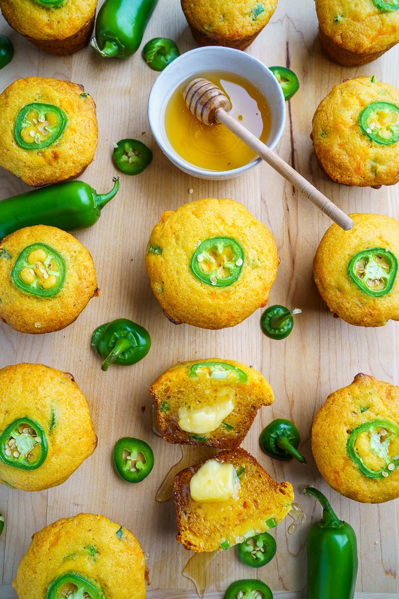 Honey Jalapeno Cornbread Muffins Honey Jalapeno Cornbread Muffins