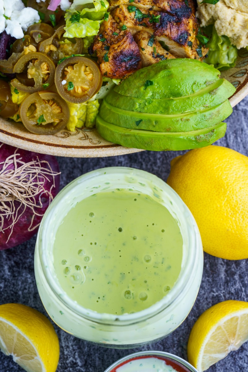 Cilantro Lemon Tahini Dressing Cilantro Lemon Tahini Dressing