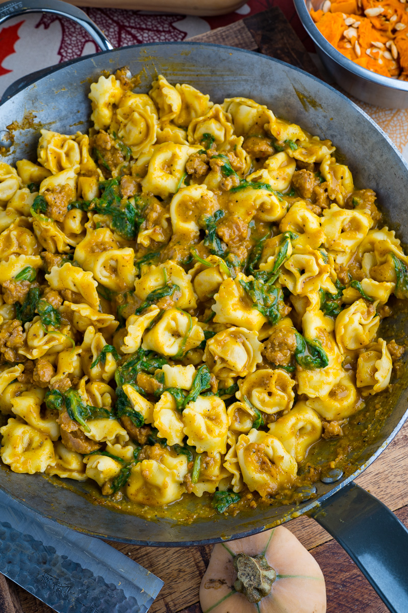 Roasted Butternut Squash and Sausage Tortellini Roasted Butternut Squash and Sausage Tortellini