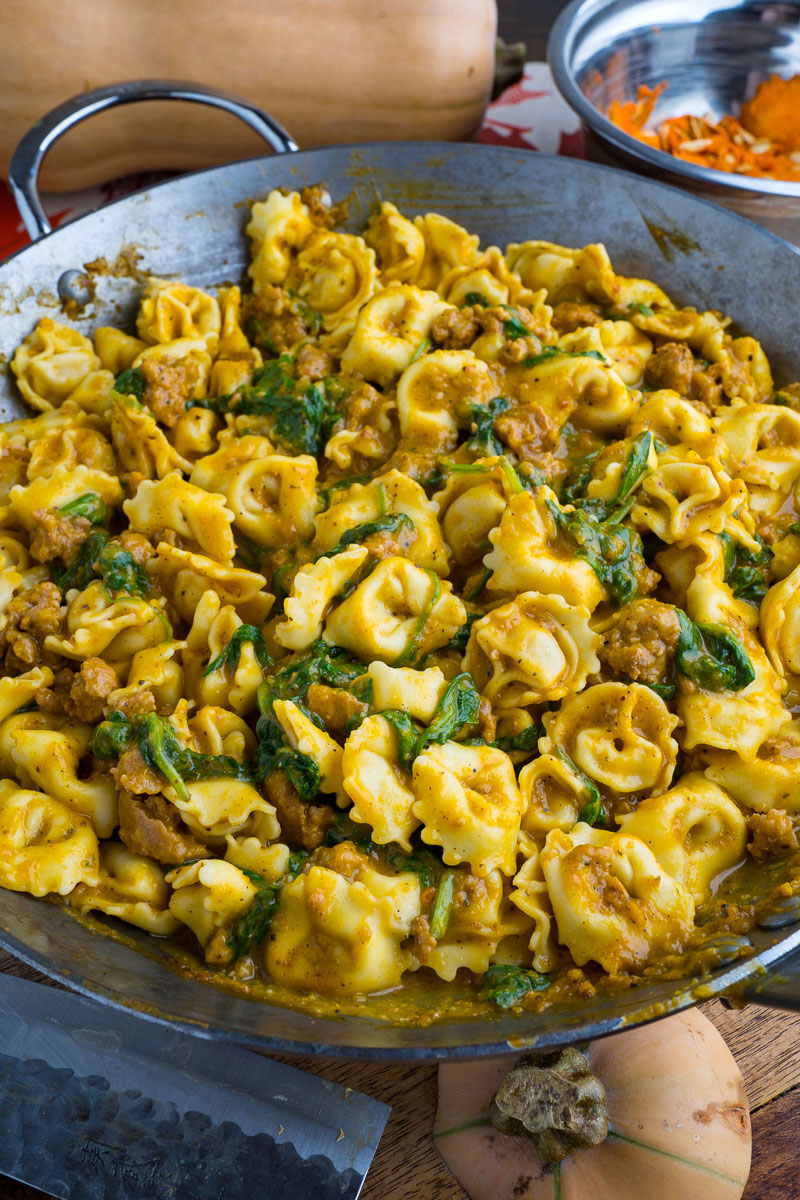 Roasted Butternut Squash and Sausage Tortellini Roasted Butternut Squash and Sausage Tortellini