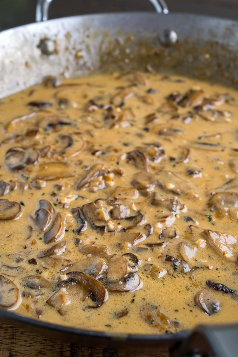 Cauliflower Gnocchi in Asiago Mushroom and Spinach Sauce Cauliflower Gnocchi in Asiago Mushroom and Spinach Sauce