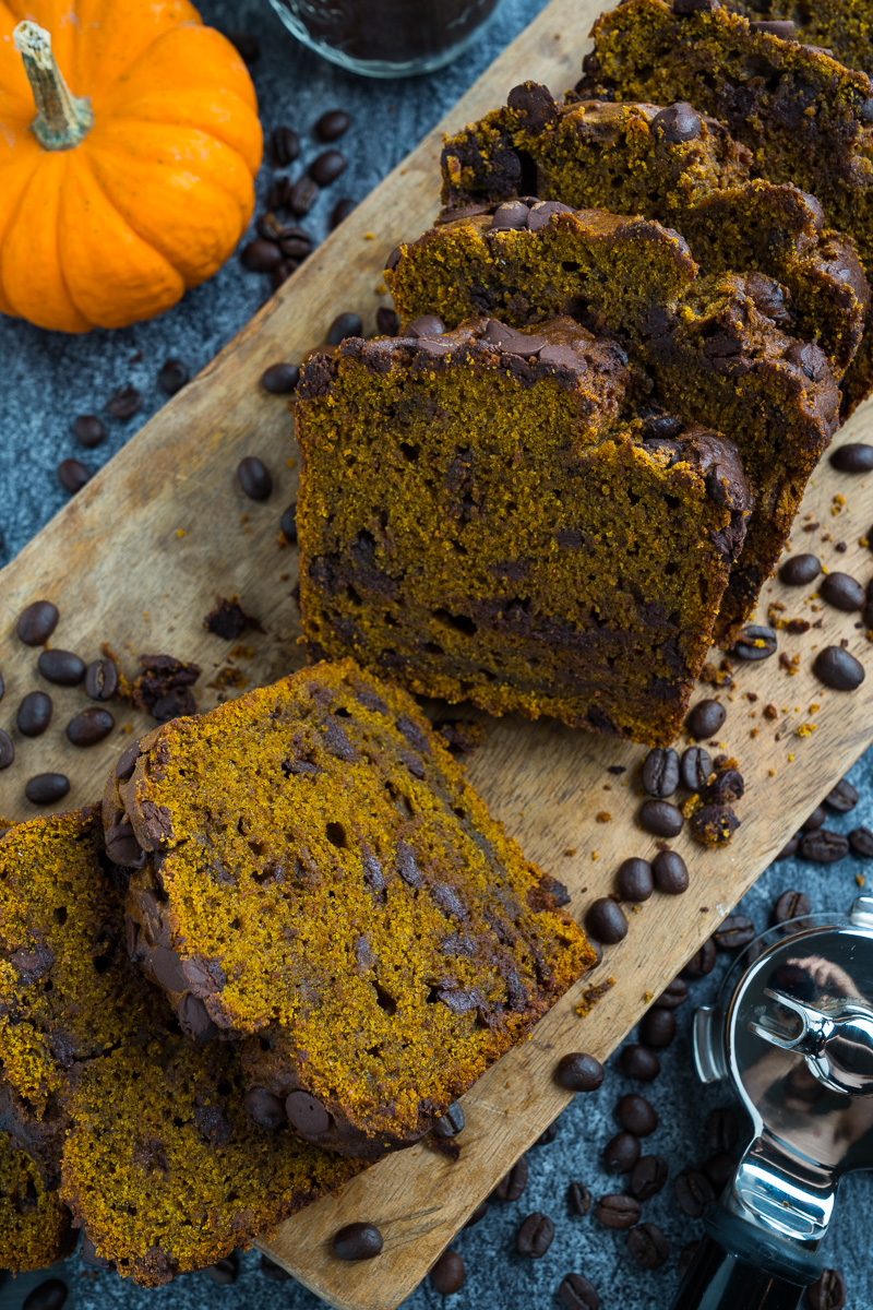 Chocolate Chip Pumpkin Spice Latte Bread