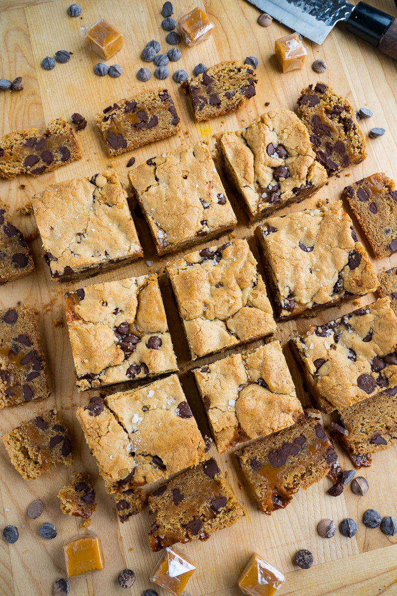 Salted Caramel Chocolate Chip Cookie Bars Salted Caramel Chocolate Chip Cookie Bars