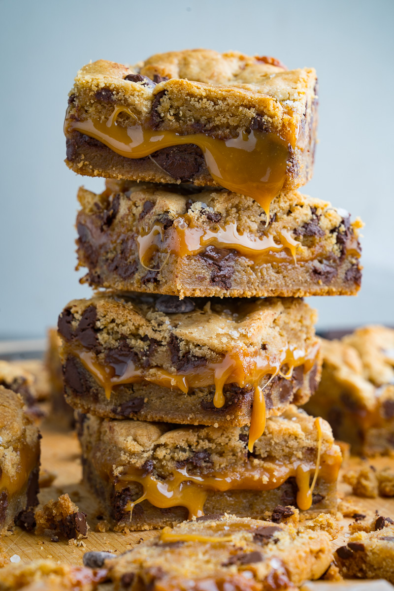 Salted Caramel Chocolate Chip Cookie Bars Salted Caramel Chocolate Chip Cookie Bars