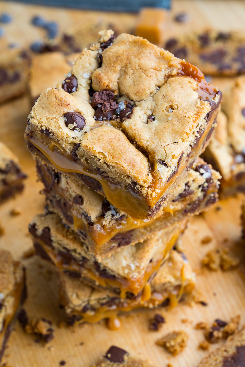 Salted Caramel Chocolate Chip Cookie Bars Salted Caramel Chocolate Chip Cookie Bars