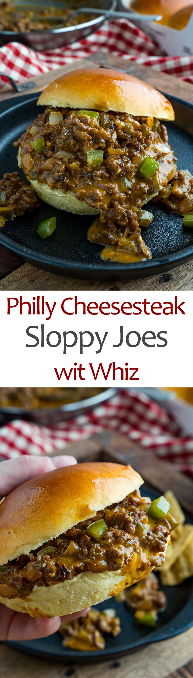 Philly Cheesesteak Sloppy Joes wit Whiz Philly Cheesesteak Sloppy Joes with Whiz