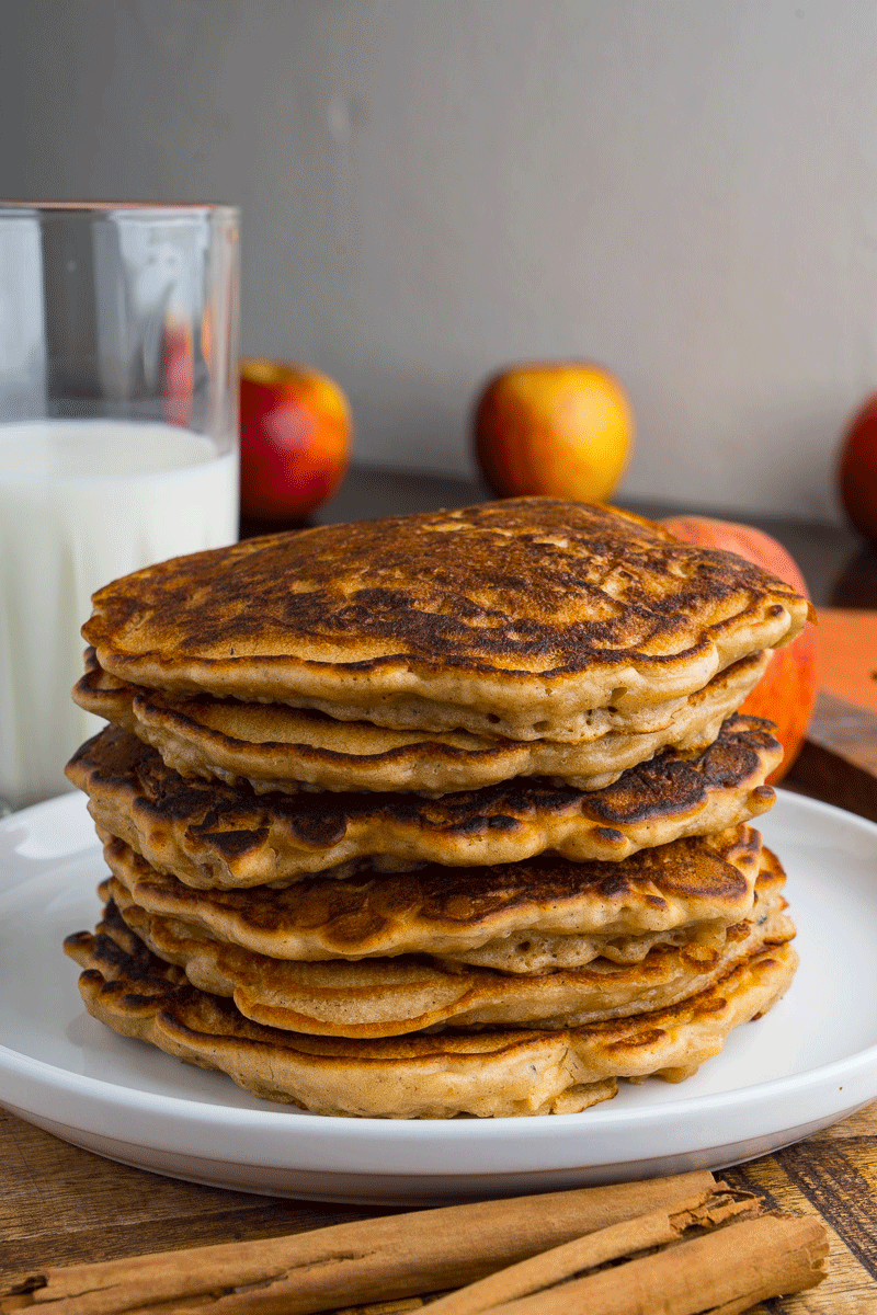 Sausage Apple Pancakes with Apple Cider Syrup Sausage Apple Pancakes with Apple Cider Syrup