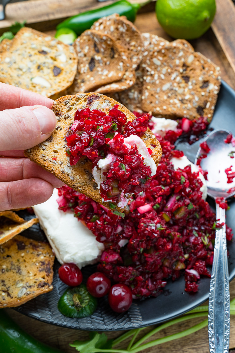 Cranberry Salsa with Cream Cheese Cranberry Salsa with Cream Cheese