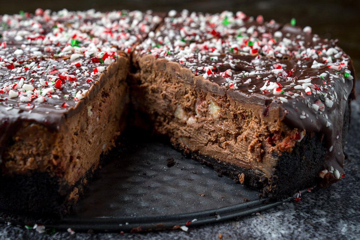 Peppermint Chocolate Cheesecake Peppermint Chocolate Cheesecake