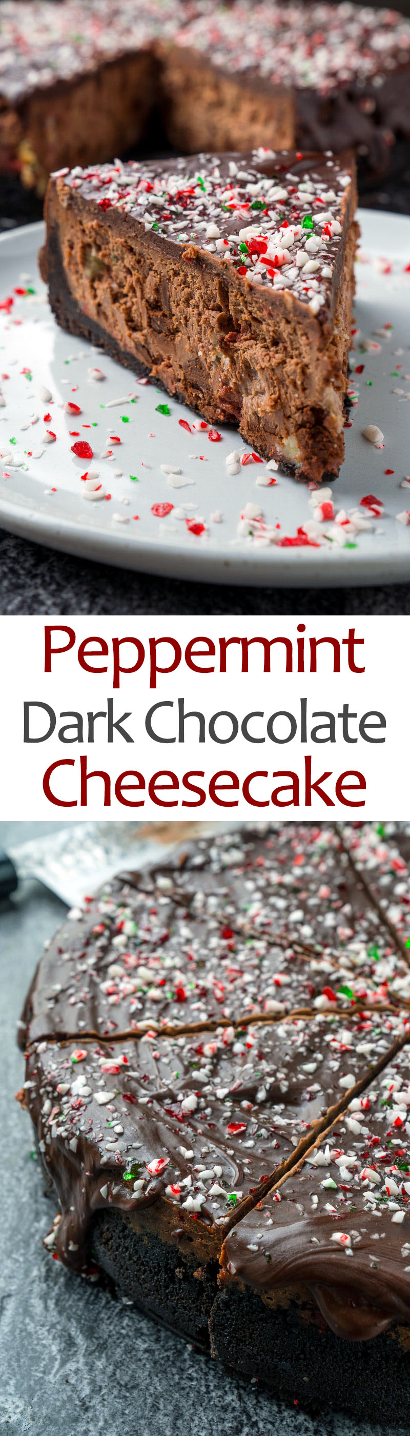 Peppermint Chocolate Cheesecake Peppermint Chocolate Cheesecake