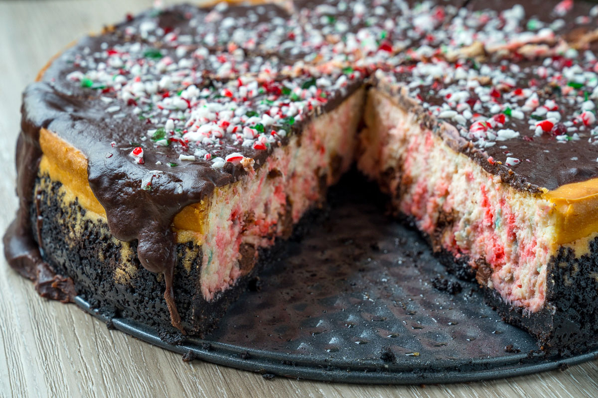 Peppermint Chocolate Cheesecake Peppermint Chocolate Cheesecake
