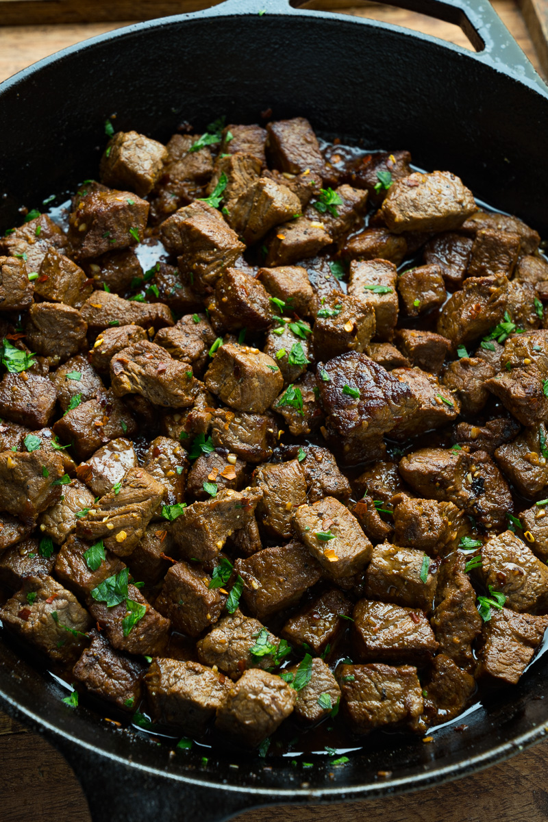 Garlic Butter Skillet Steak Bites and Potatoes Garlic Butter Skillet Steak Bites and Potatoes