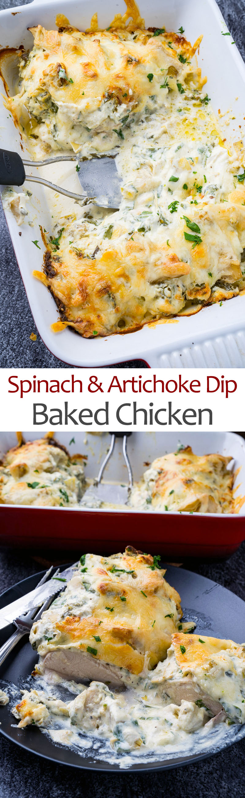 Spinach and Artichoke Baked Chicken Spinach and Artichoke Baked Chicken