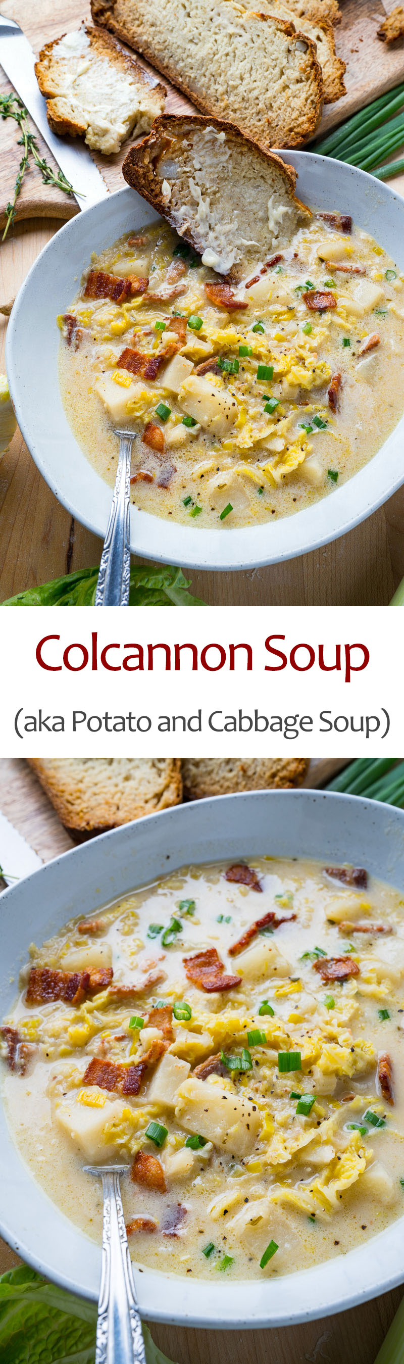 Colcannon Soup (aka Irish Potato and Cabbage Soup with Bacon) Colcannon Soup (aka Irish Potato and Cabbage Soup with Bacon)