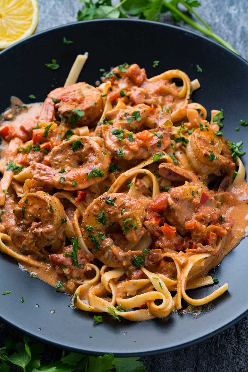 Creamy Cajun Tomato and Garlic Shrimp Pasta Creamy Cajun Tomato and Garlic Shrimp Pasta