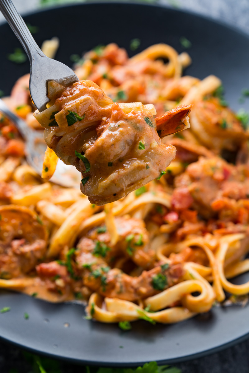 Creamy Cajun Tomato and Garlic Shrimp Pasta Creamy Cajun Tomato and Garlic Shrimp Pasta